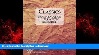 FAVORIT BOOK Classics In Mathematics Education Research READ PDF BOOKS ONLINE