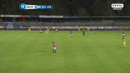 Frappe de Focki qui passe au ras du poteau