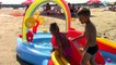 Игорек и Ярослава в бассейне купаемся с Надувными Игрушками и Разноцветными Шариками