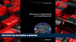 FAVORIT BOOK Discourse in educational and Social Research (Conducting Educational Research) READ