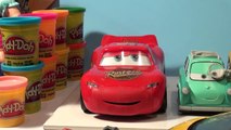 Pixar Cars Fast Talkin Lightning McQueen vs Remote Control Lamborghini Murcielago and Professor Z R