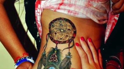 Modèle de tatouage attrape rêve