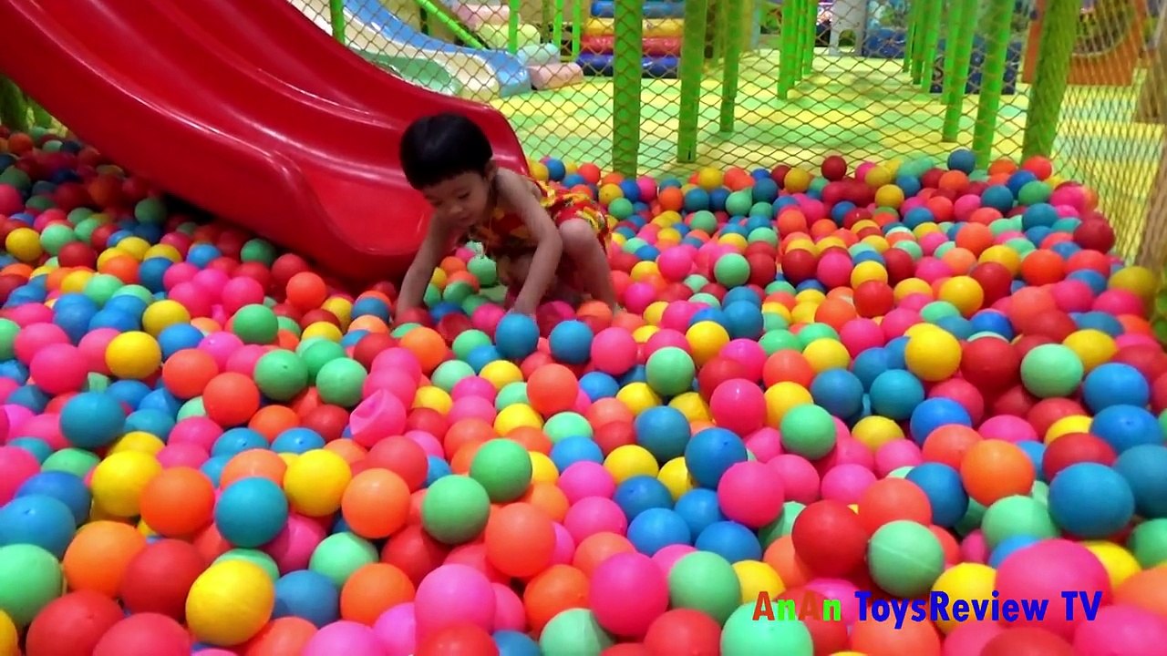 Baby playing the ball - Baby playing slide - Baby outing park