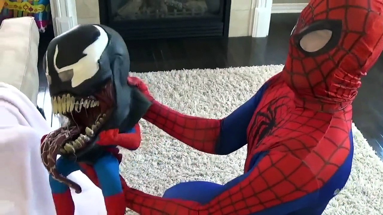 THE MASK VS PREGNANT PINK SPIDERGIRL VS VENOM BABY W_ SPIDERMAN FUNNY REAL IN LIFE part 2