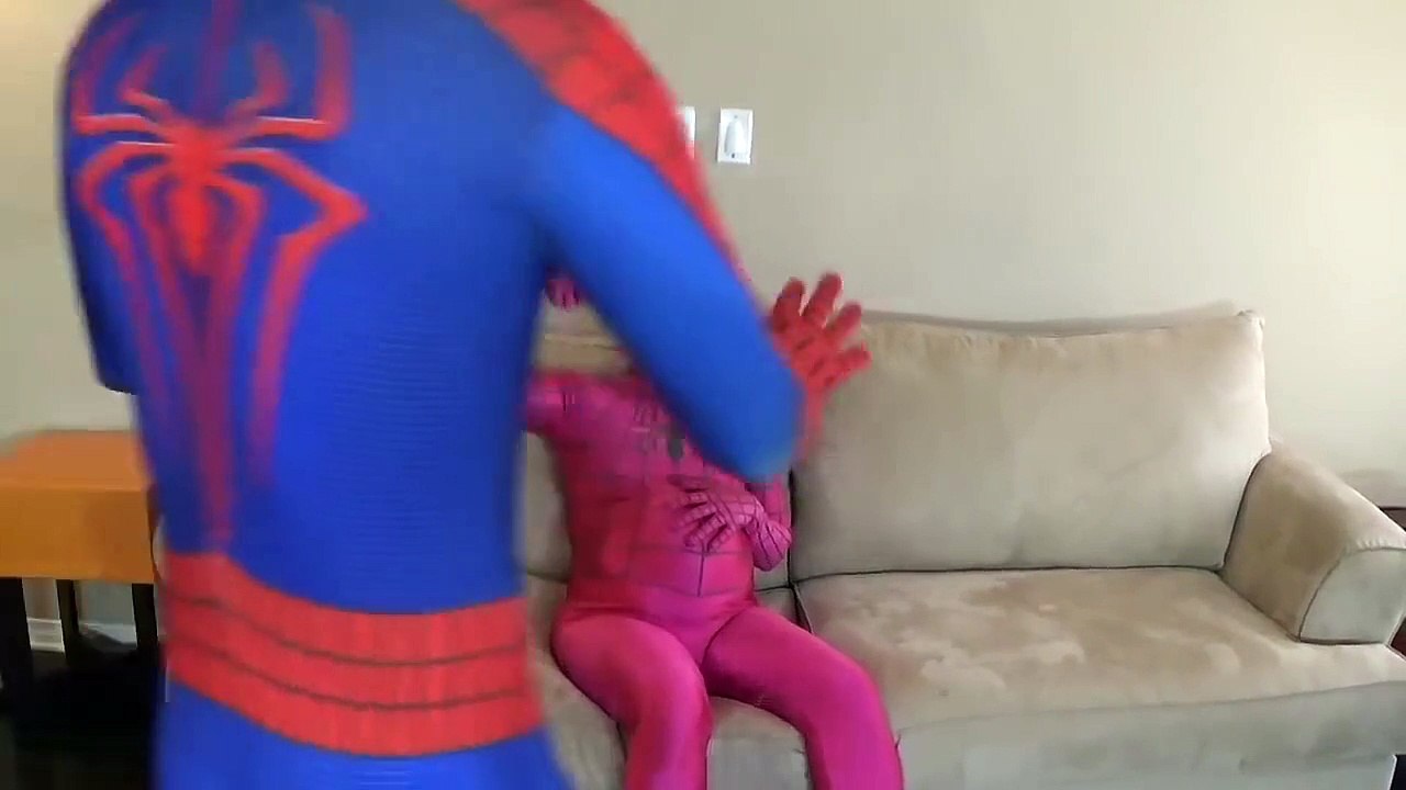 THE MASK VS PREGNANT PINK SPIDERGIRL VS VENOM BABY W_ SPIDERMAN FUNNY REAL IN LIFE part 3