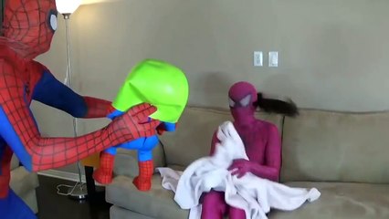 THE MASK VS PREGNANT PINK SPIDERGIRL VS VENOM BABY W_ SPIDERMAN FUNNY REAL IN LIFE part 4