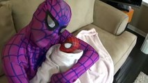 SuperHeroes ForReal Compilations Pregnant Pink SpiderGirl Spiderman Frozen Elsa Maleficent Prank-part 3