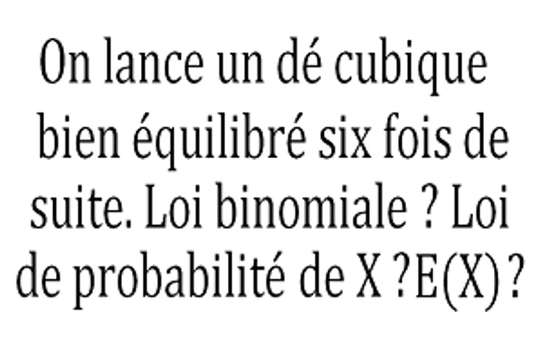 Probabilités : deuxième exercice de base sur la loi binomiale - 1re