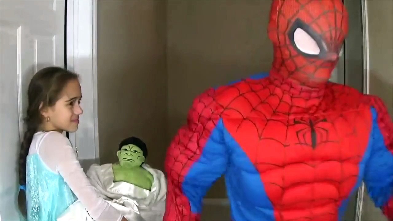 SuperHeroes ForReal Compilations Pregnant Pink SpiderGirl Spiderman Frozen Elsa Maleficent Prank-part 6
