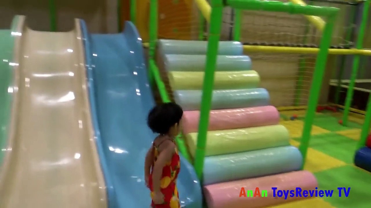 Baby playing the ball - Baby playing slide - Baby outing park