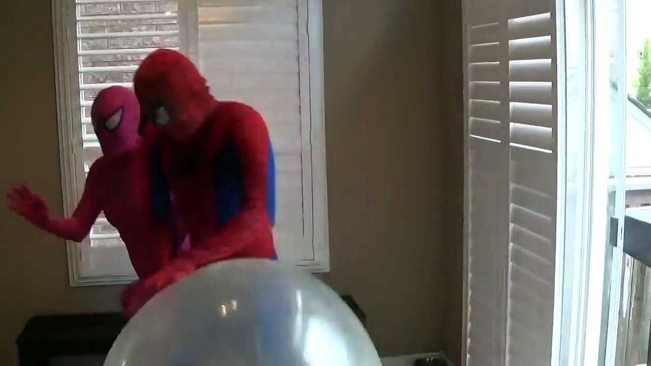 SPIDERMAN VS JOKER VS EVIL WUBBLE BUBBLE VS PINK SPIDERGIRL _ SUPERHERO IN REAL LIFE-FKxSFfDptVQ part 3