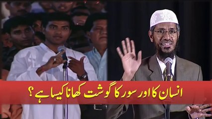 Insan Ka Aur Suwar ka Gost khana kaisa Hai By Dr Zakir Naik