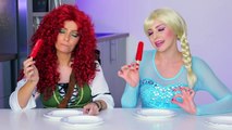 Frozen Elsa vs Merida Dessert Challenge Battle In Real Life. DisneyToysFan.