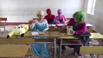 Spiderman vs Catwomen rescue dogs drowning Frozen Elsa Captain Fun Superheroes joker pranks-BMw-bEcJdbU part 5