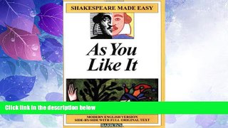 Big Deals  As You Like It (Shakespeare Made Easy)  Free Full Read Best Seller