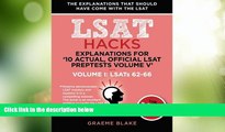 Big Deals  Explanations for  10 Actual, Official LSAT PrepTests Volume V : LSATs 62-71 - Volume I: