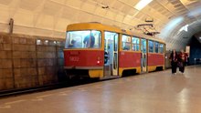 Underground tram in Volgograg (Stalingrad)