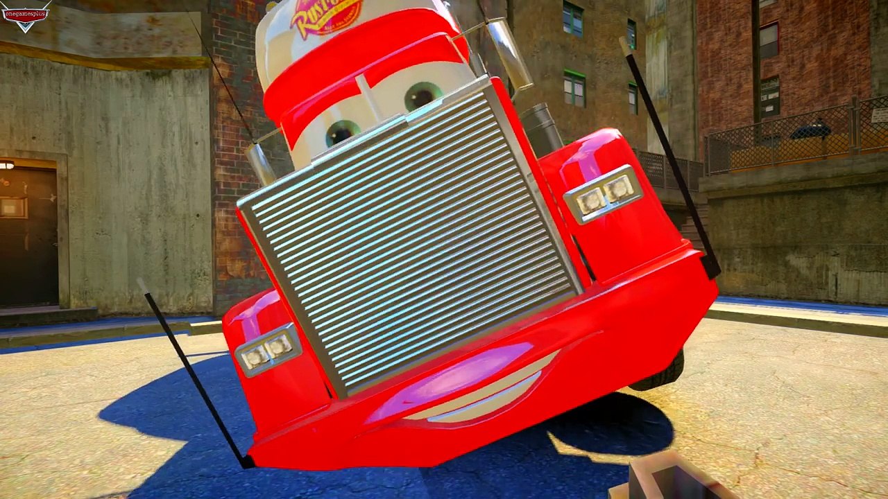 Disney cars Finger Family Songs Lightning McQueen Francesco Bernoulli Mack Truck Guido Ramone