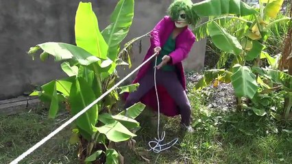 Frozen Elsa vs Spiderman vs Joker Tug of war SPIDERBABY ATTACK Superheroes Fun-x6ppuLmH24Q part 2