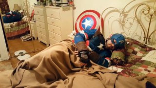 T-Rex vs BATMAN SPIDERMAN Captain America - Ironman Prank - Halo - IRL - Superhero Fun In Real part 7