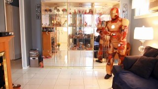 T-Rex vs BATMAN SPIDERMAN Captain America - Ironman Prank - Halo - IRL - Superhero Fun In Real part 10