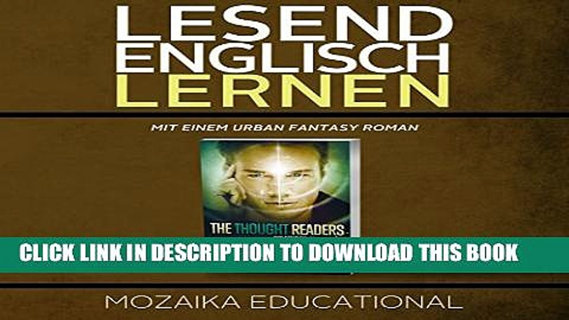 ⁣[PDF] Englisch Lernen: Mit einem Urban Fantasy Roman [Learn English for German Speakers - Urban