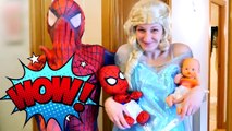 Spiderman vs Police Wanted Dead or Alive! w_ Harley Queen, Frozen Elsa & Fun Superhero In Real Life!-_2IDw1Nmr3opart 4