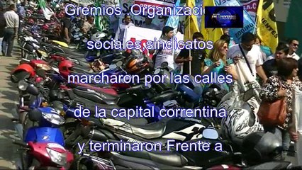 Marcha de reclamos de la multisectorial