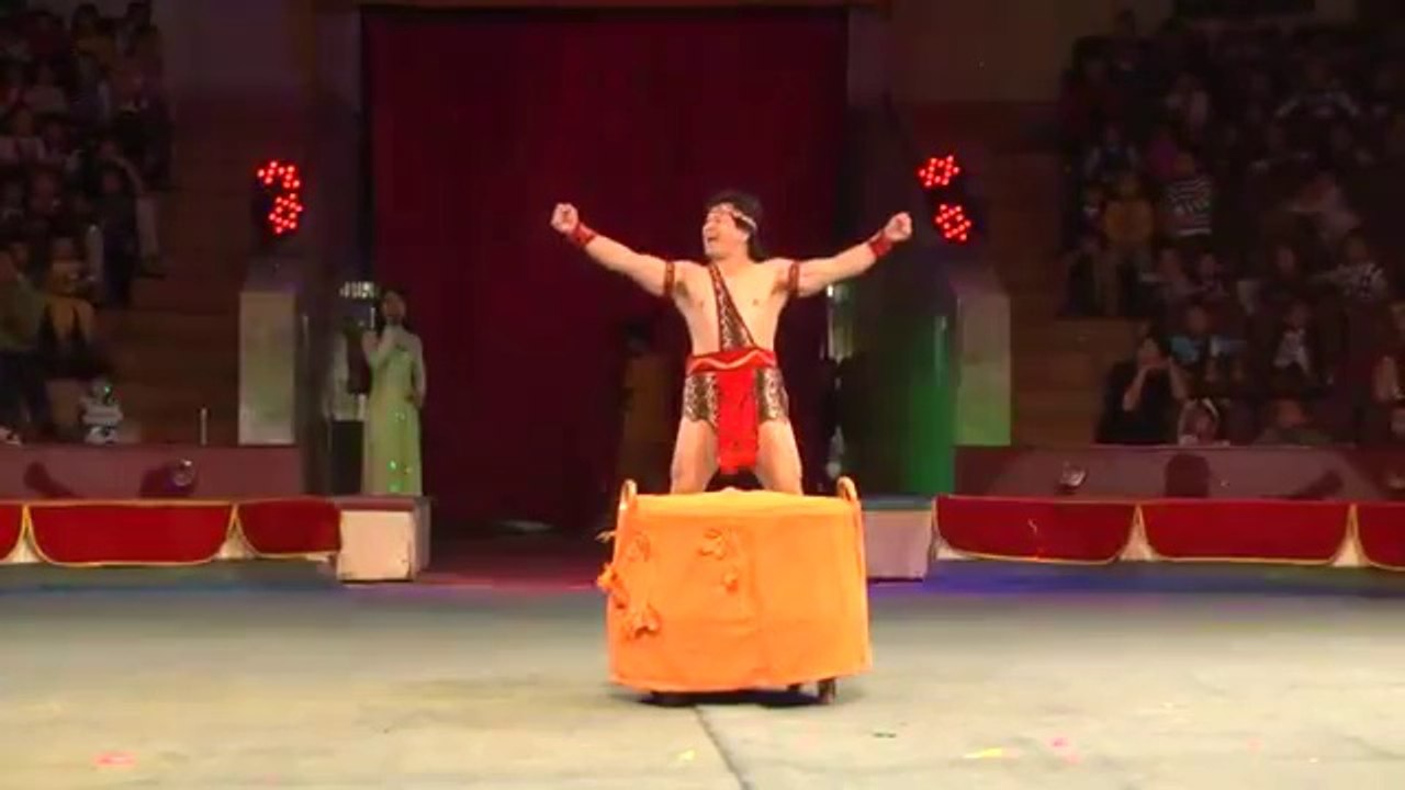 Snake master in a show - superb performance