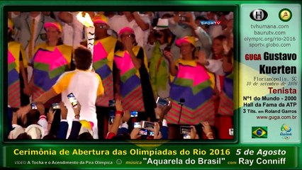 A Tocha e o Acendimento da Pira Olímpica