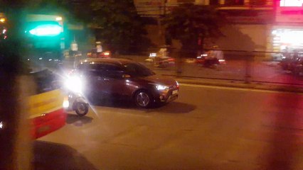 Hanoï, Un Toutou Faisant De La Moto.