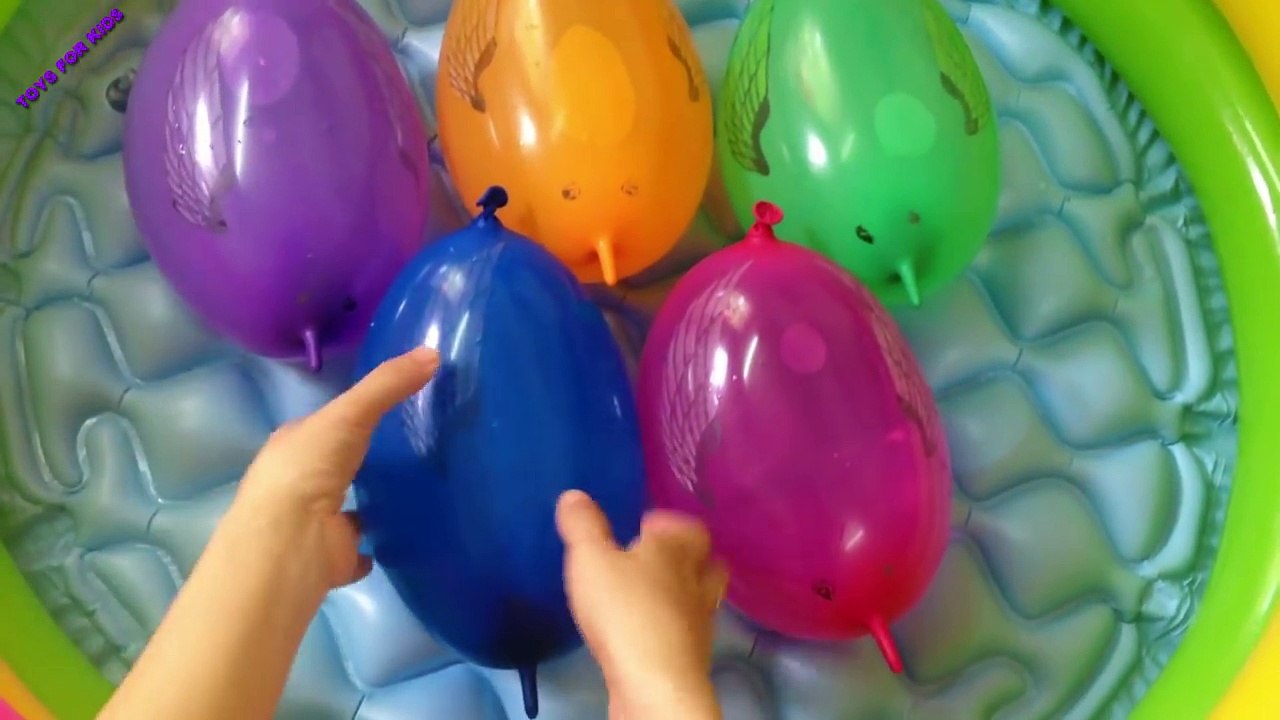 "The Balloons Popping Show" for learning colors -- children's educational video