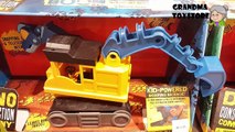 Unboxing TOYS Review/Demos - dino construction company boom kid powered scooping dirt