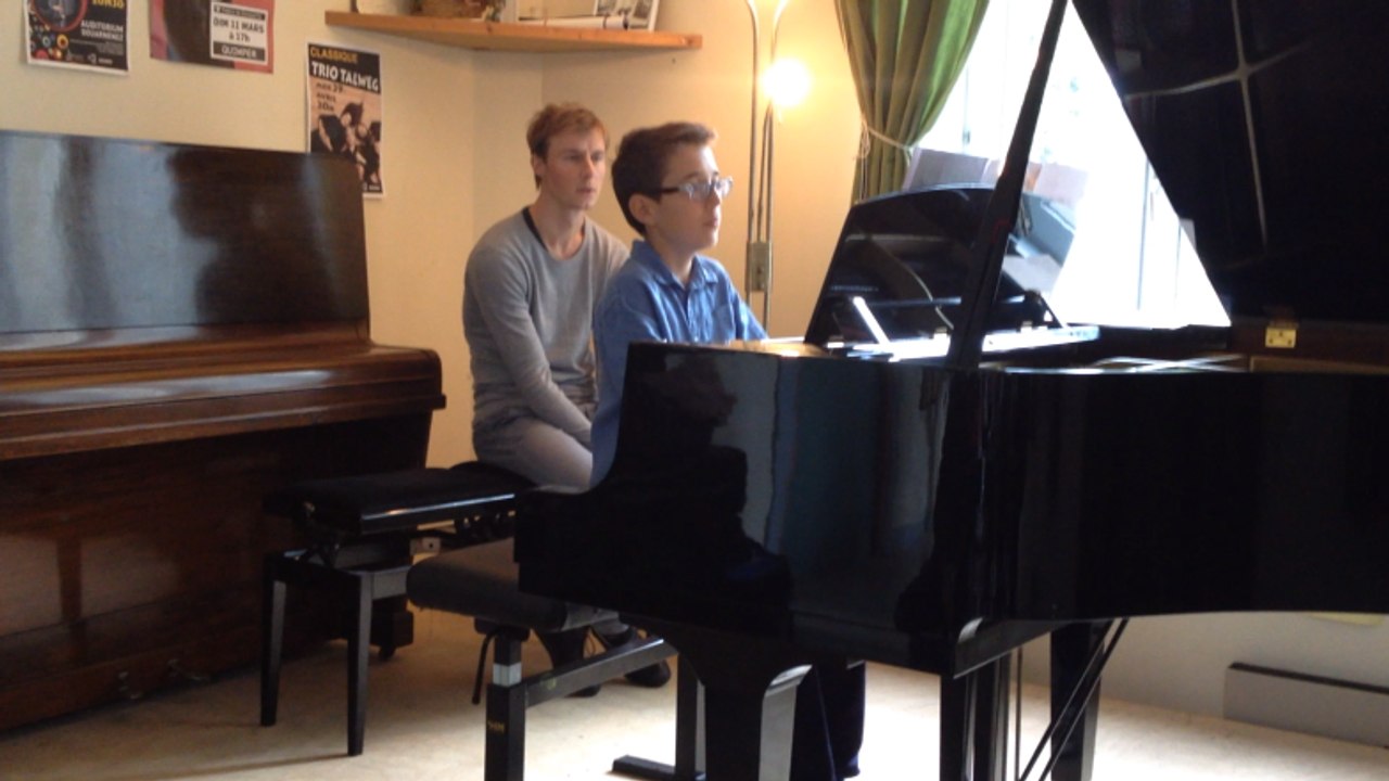 Masterclass de piano à l'école de musique
