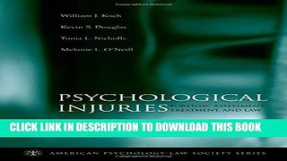 [PDF] Psychological Injuries: Forensic Assessment, Treatment, and Law Full Online