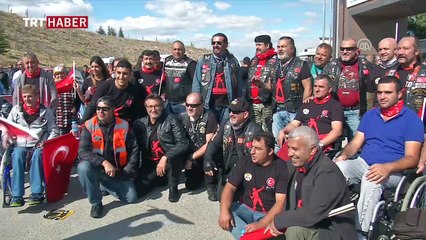 Motosiklet tutkunları 'Gaziler Sürüşü'nde