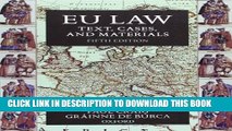 [PDF] EU Law: Text, Cases, and Materials Popular Collection
