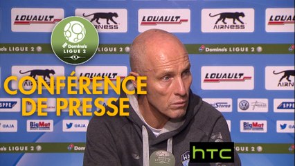 Conférence de presse AJ Auxerre - Havre AC (0-1) : Viorel MOLDOVAN (AJA) - Bob BRADLEY (HAC) - 2016/2017
