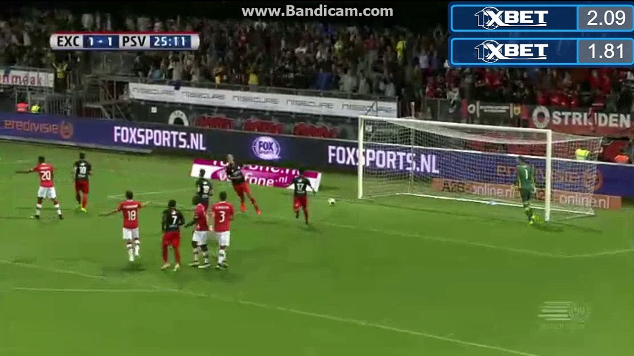 Luigi Bruins Goal HD - Excelsior 1-1 PSV - Netherlands - Eredivisie 24.09.2016 HD