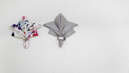 How to Fold a Napkin for a Dinner Party: The Fleur-de-Lis