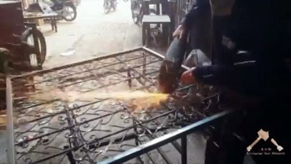 fabrication rampe fer forgé a Marrakech garde corps