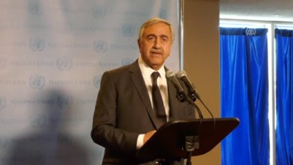 KKTC Cumhurbaşkanı Mustafa Akıncı, Ban Ki-mun'la New York'taki BM Genel Merkezi'nde Bir Araya Geldi...