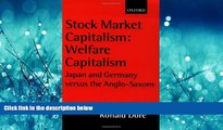 Free [PDF] Downlaod  Stock Market Capitalism: Welfare Capitalism: Japan and Germany versus the