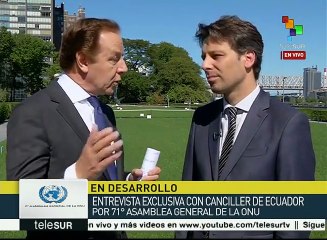 Long: Ecuador pide el mundo se corresponsabilice por los refugiados
