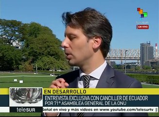 Canciller de Ecuador habla de la situación judicial de Julian Assange