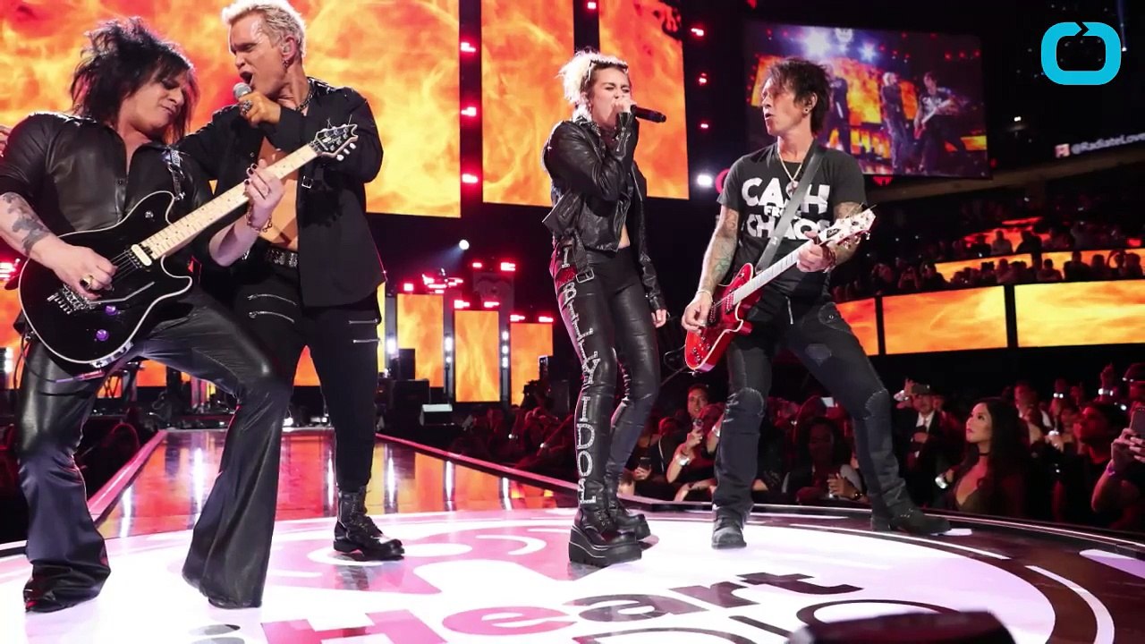 Billy Idol Joined By Miley Cyrus At iHeartRadio Music Fest Show