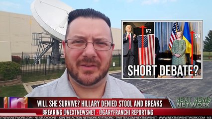 BREAKING - WILL SHE SURVIVE HILLARY DENIED BREAKS AND STOOL FOR EPIC 90 MIN DEBATE TRUMP SHOWDOWN