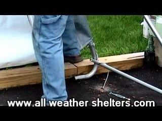 Portable garage & carport install demonstration-See how easy