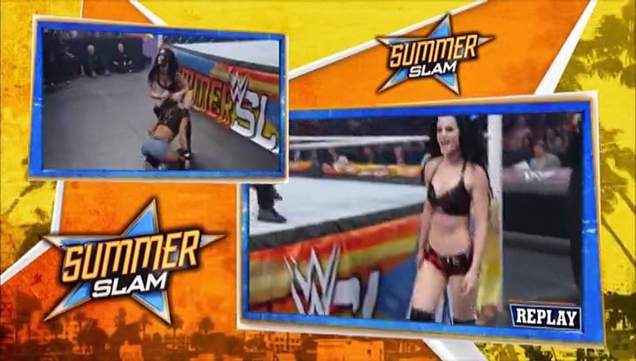 WWE SummeSlam 2014 Paige vs Aj lee divas title match