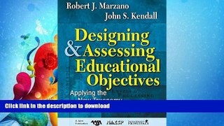 READ  Designing and Assessing Educational Objectives: Applying the New Taxonomy  PDF ONLINE